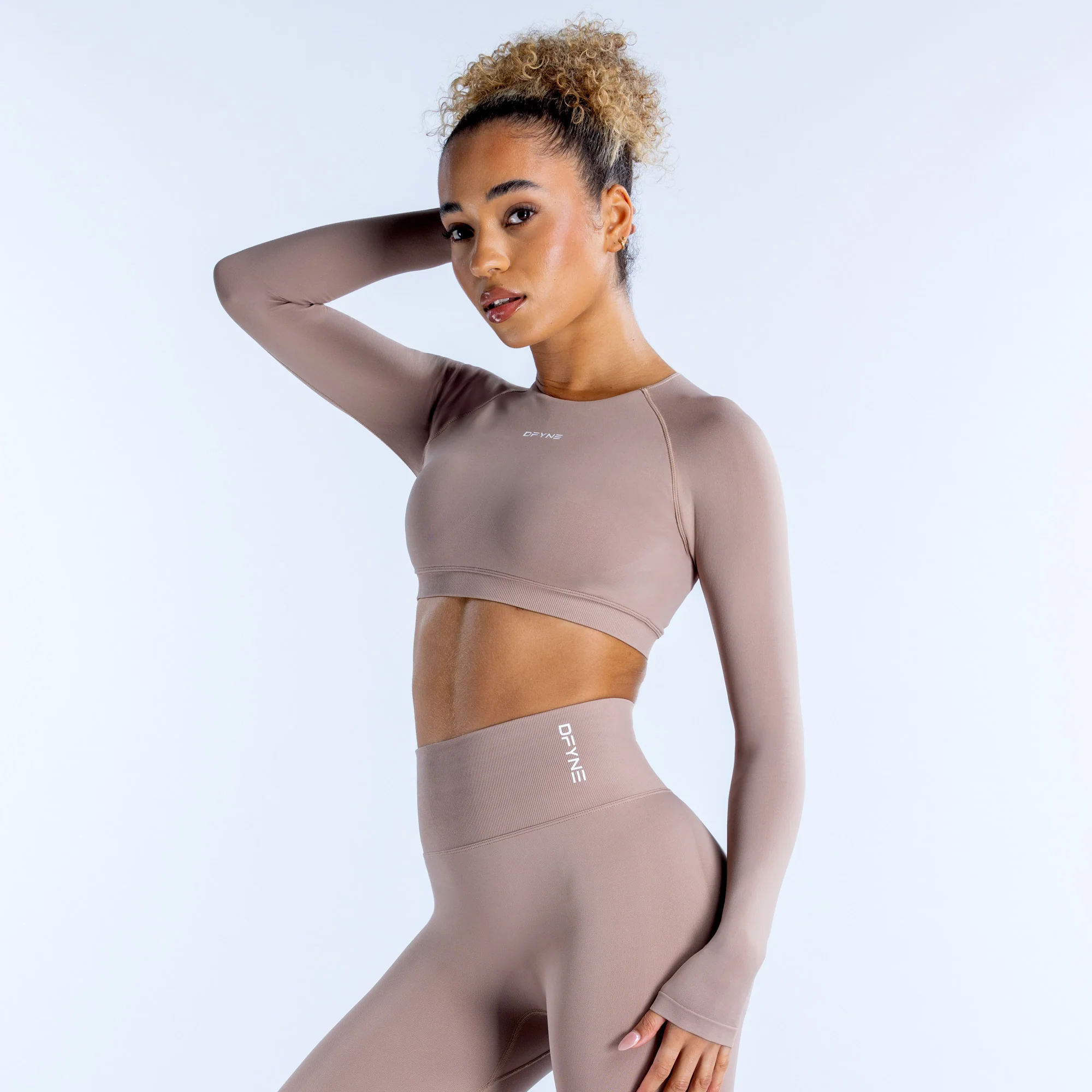 Dynamic Long Sleeve Crop Top - Image 3
